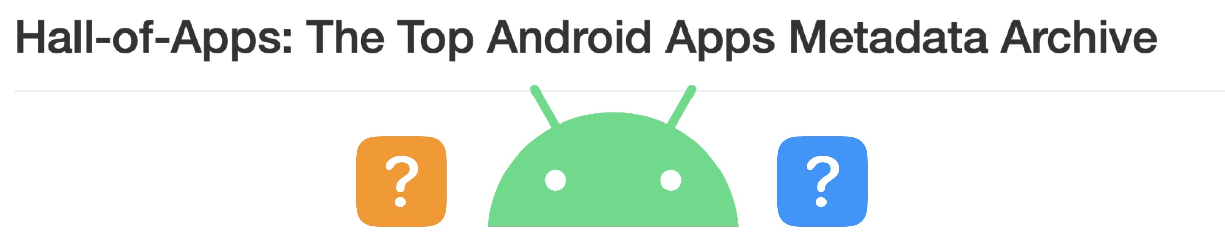 Hall-of-Apps.The Top Android Apps Metadata Archive